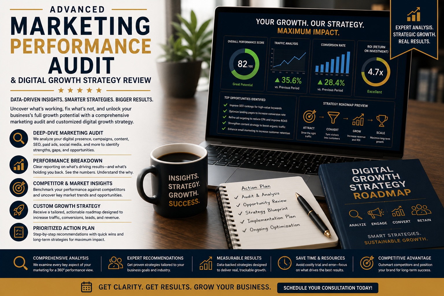 Advanced Marketing Performance Audit & Digital Growth Strategy Review