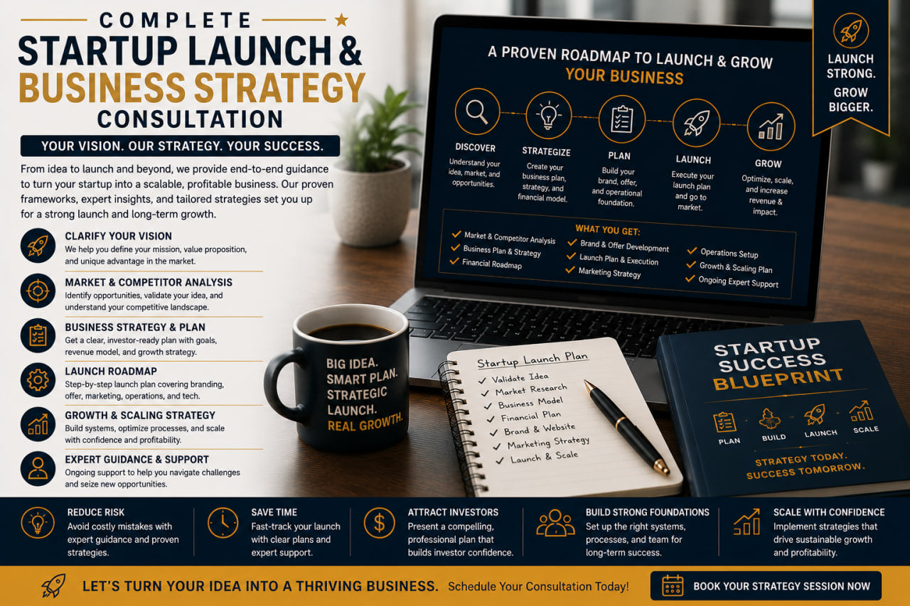 Complete Startup Launch & Business Strategy Consultation